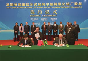 酒鋼收購俄鋁牙買加氧化鋁廠股權簽約儀式在京舉行